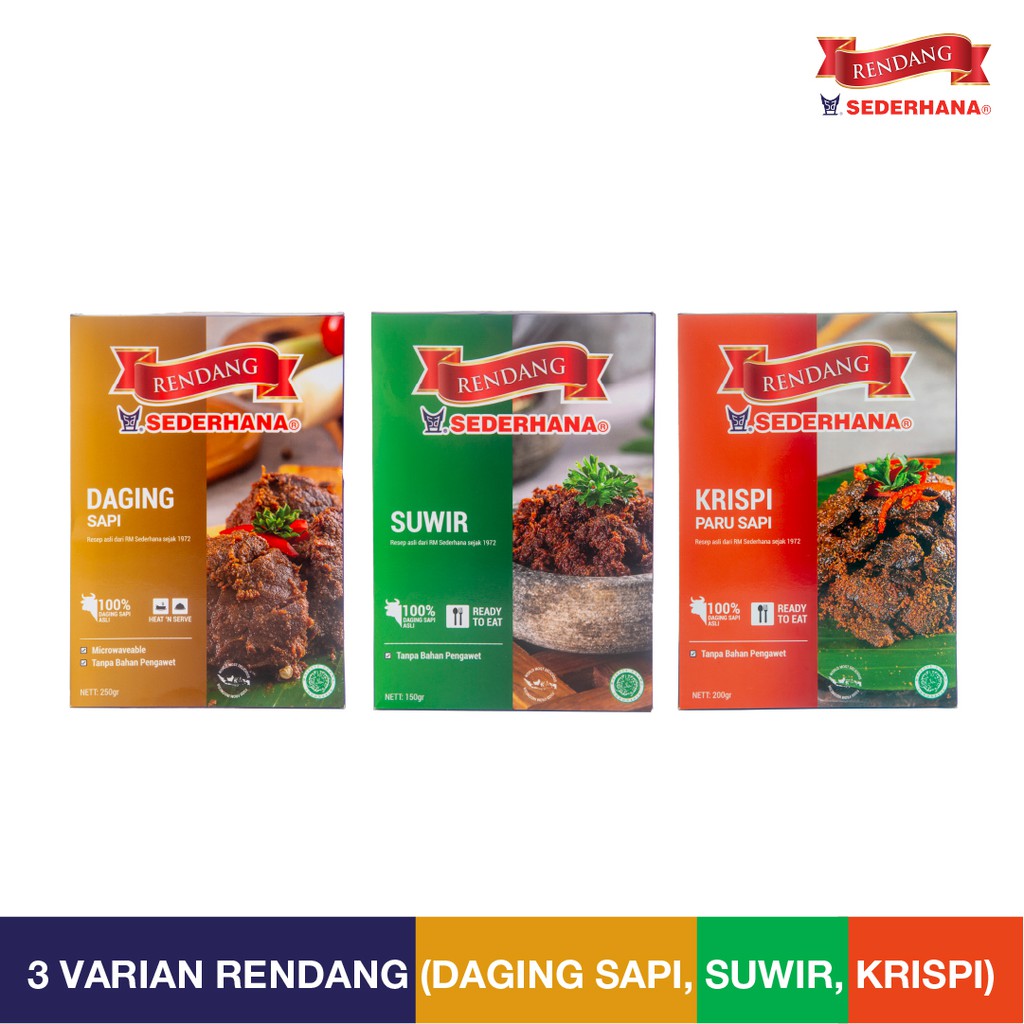 

Rendang Sederhana - Paket Triple Mix Rendang Sederhana