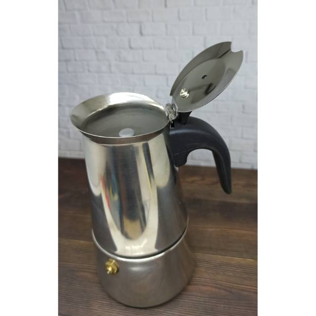 Penyeguh kopi 450 300 200 100 ml Espresso Coffee Maker Moka Pot Teko Stovetop Filter OneTwoCups Z20