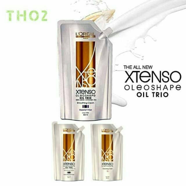 Smoothing Loreal / Loreal Smoothing Xtenso Oleoshape 400ml 1 Set / Xtenso Oleoshape 1 Set 400ml