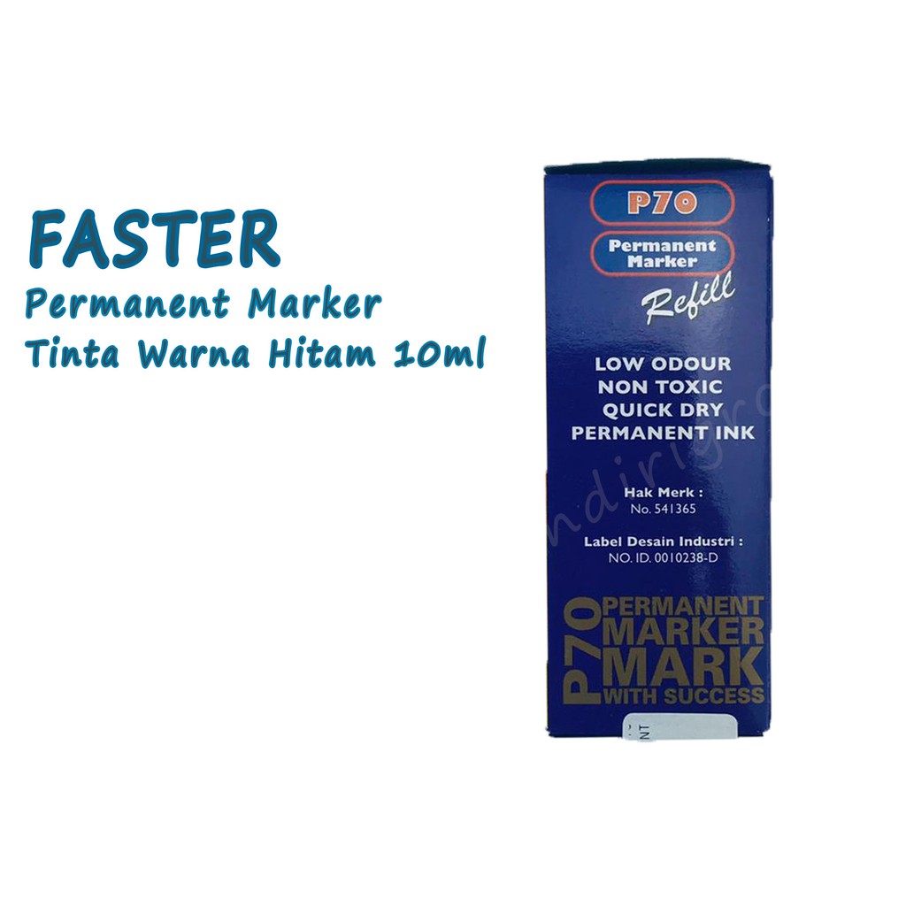 Tinta * Refill * Faster P70 * Hitam Permanent