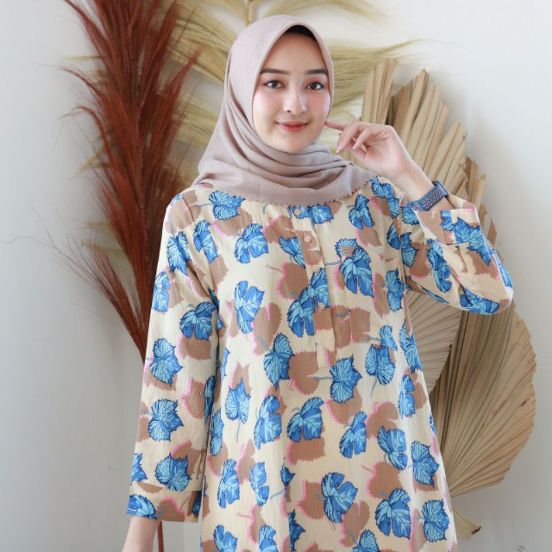 LIVA MAXI Trend pakaian model terbaru long dress muslim baju gamis belah samping klok A line cantik 