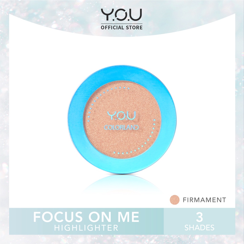 Alny Hijab - You Colorland Focus On Me Highlighter / Glowing Lustrous Effect Silky Powder Texture Highly Reflective Pigment