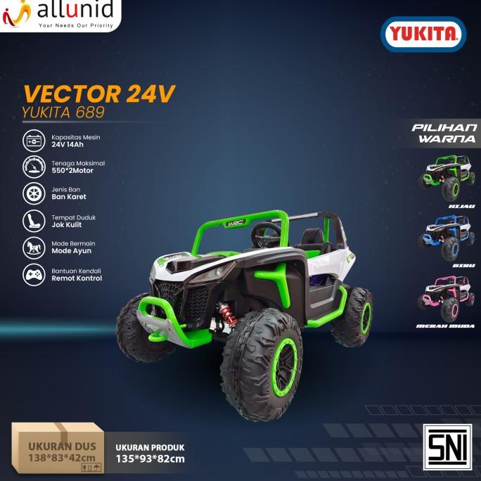 Mainan Anak Mobil Aki VECTOR 24V - YUKITA 689 ---Termurah---