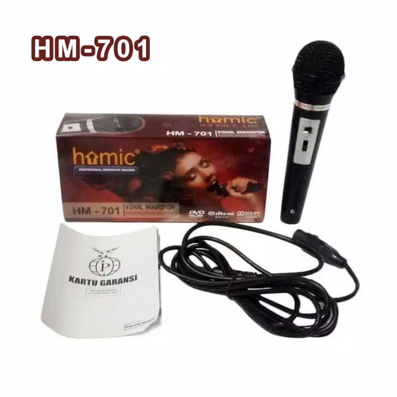 MIKROPON / MICROPHONE VOCAL KABEL  HOMIC HM-701 - VOLUME CONTROL