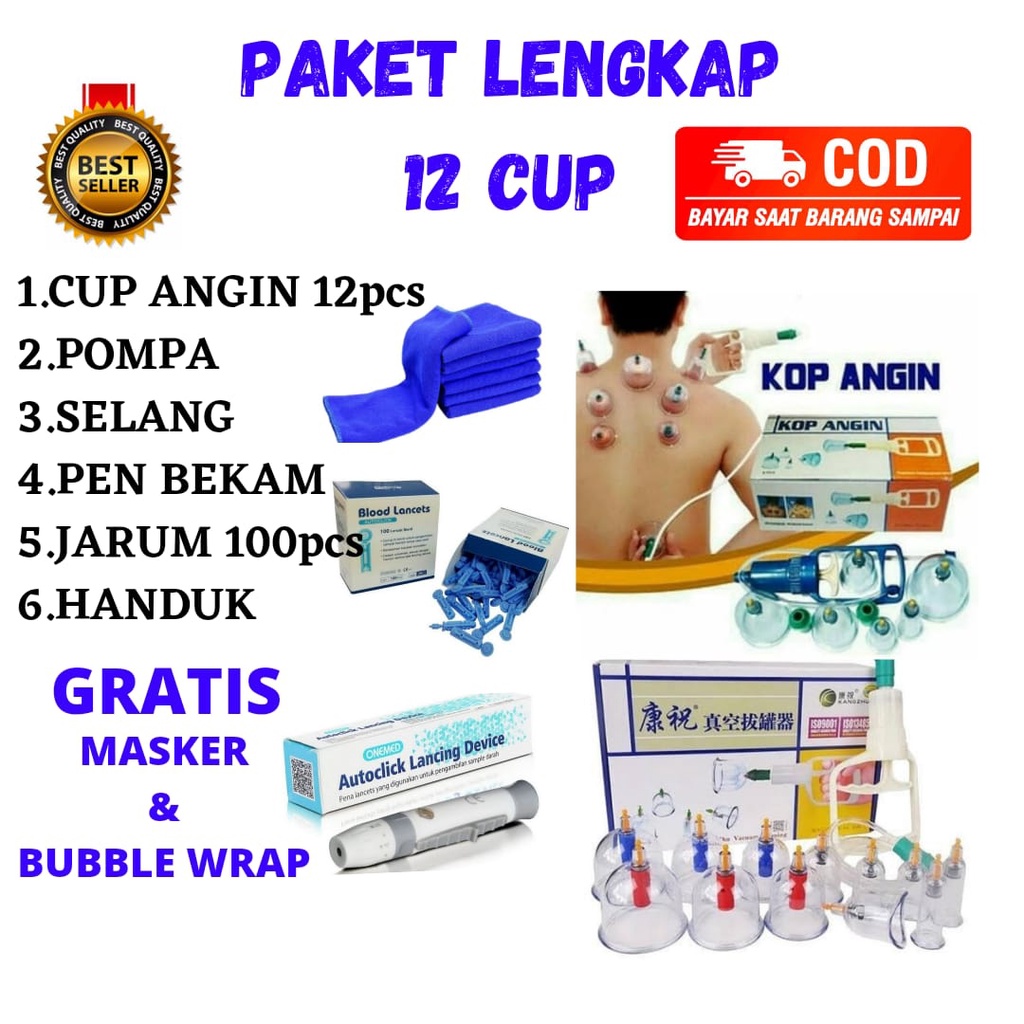 Paket Lengkap Alat Bekam 12 Cup