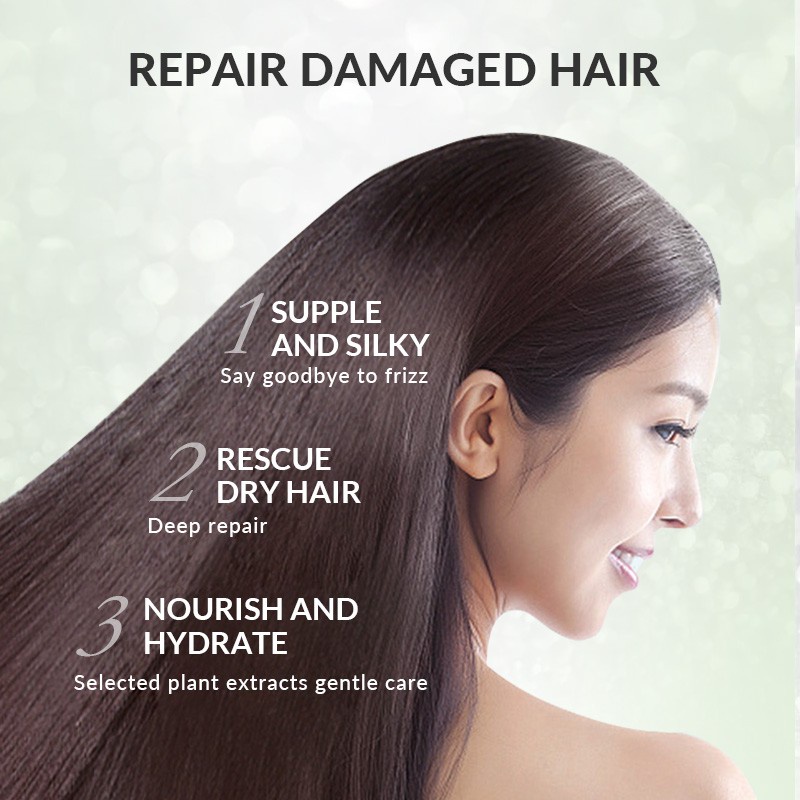 【BPOM】BIOAQUA Avocado Supple Silky Hair Film mask /Masker Rambut /Creambath Rambut 250g