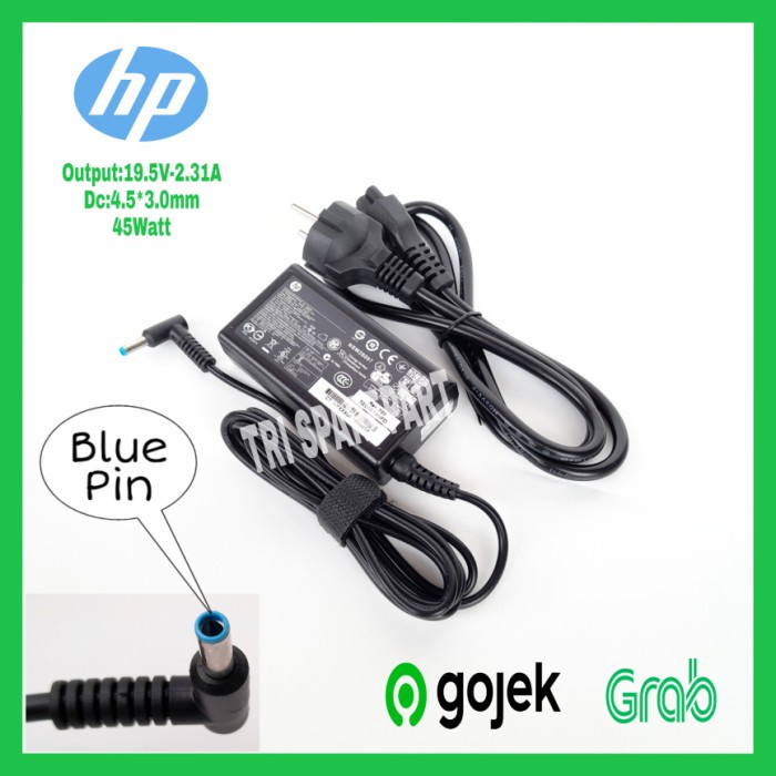 Adaptor Charger Original Laptop HP 14s-fq0022au 14s-dk1507au 45Watt