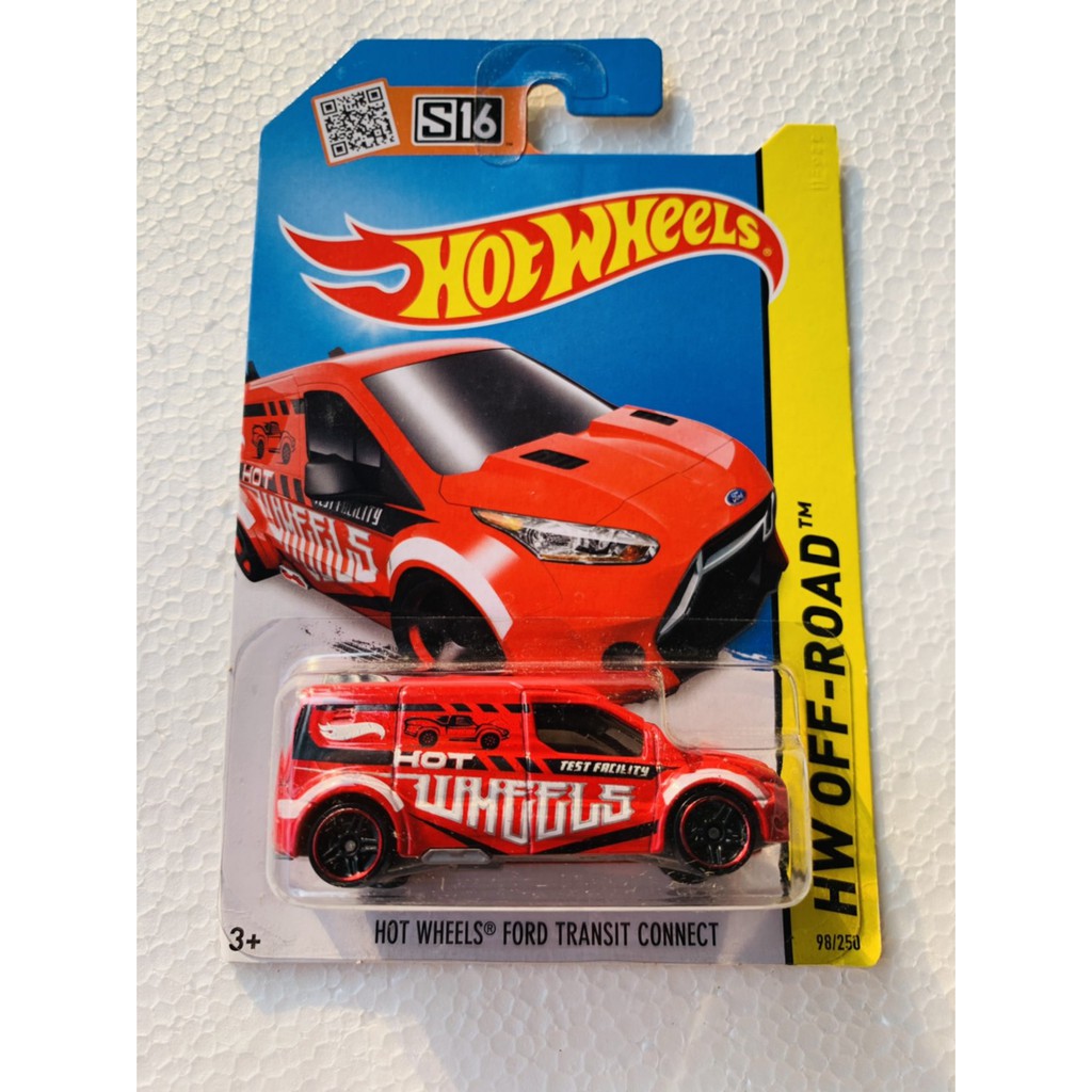 HOT WHEELS HOTWHEELS FORD TRANSIT CONNECT MERAH HW OFF-ROAD DIECAST MOBIL HOTWILS LANGKA TRACK MURAH