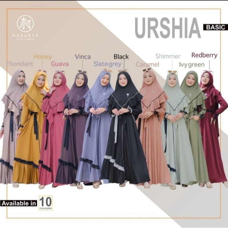 Urshia By Nararya / gamis set / gamis ori