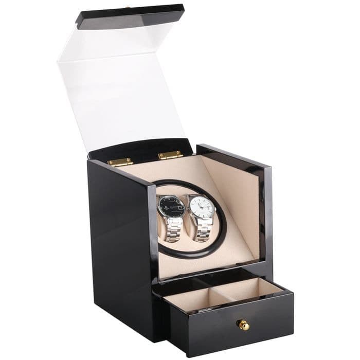 TAIYU Single Head 2+2 Watch Winder Display W115B Kotak Pemutar Jam