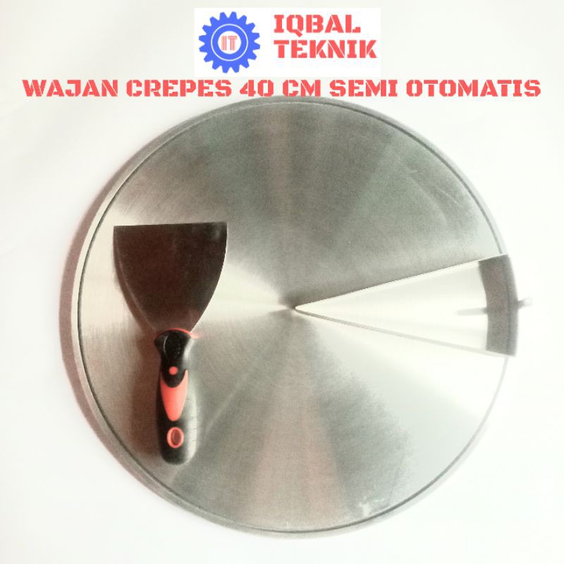 Wajan Crepes 40Cm Loyang Crepes Semi Otomatis 1 Set