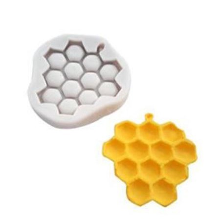 3D Silicon Mold Fondant Cake Decoration - Honey Comb/ Sarang Lebah