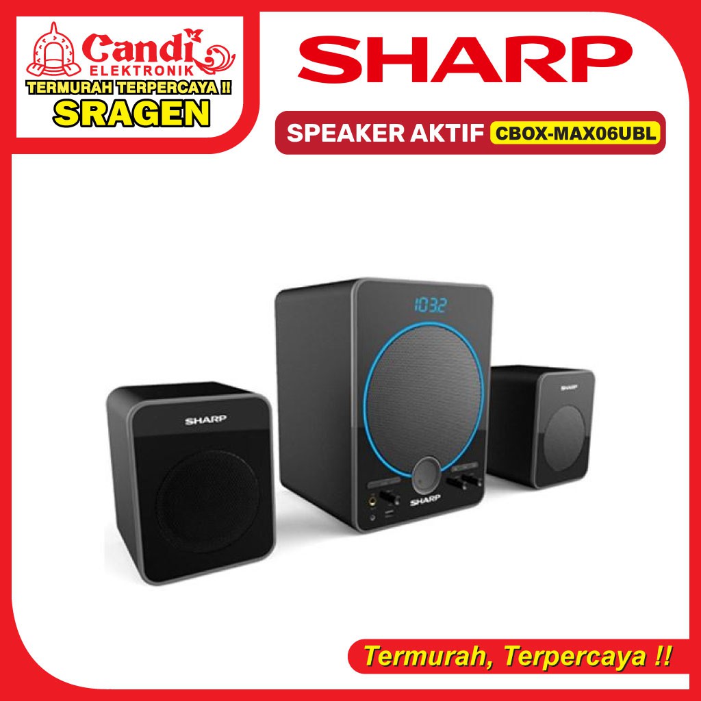 SHARP Speaker Aktif Multimedia - CBOX-MAX06UBL