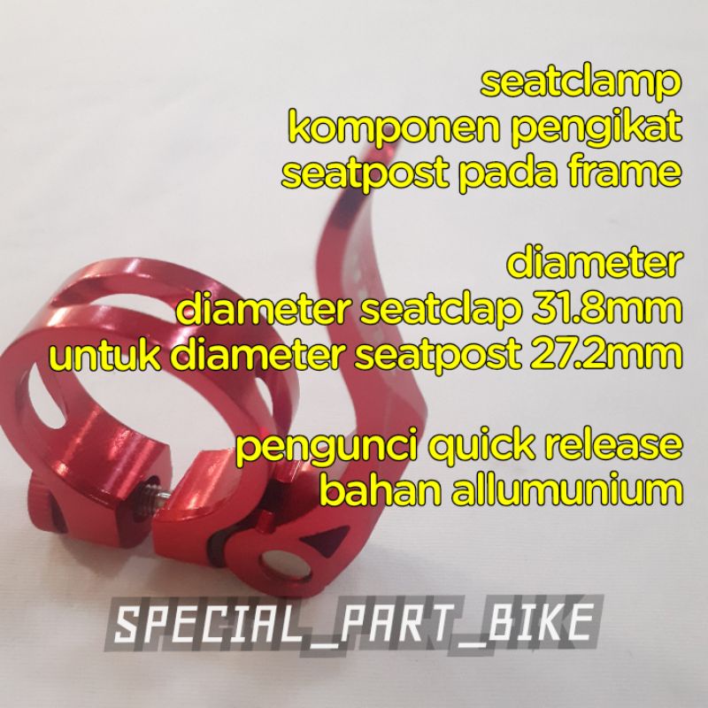 Seat Clamp XLR8 31.8 / sitclamp 31.8 / clamp 31.8mm / xlr8