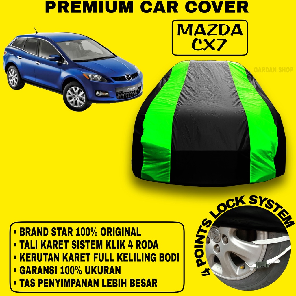 Body Cover MAZDA CX7 Sarung Strip HIJAU Penutup Pelindung Bodi Mobil Mazda Cx7 PREMIUM