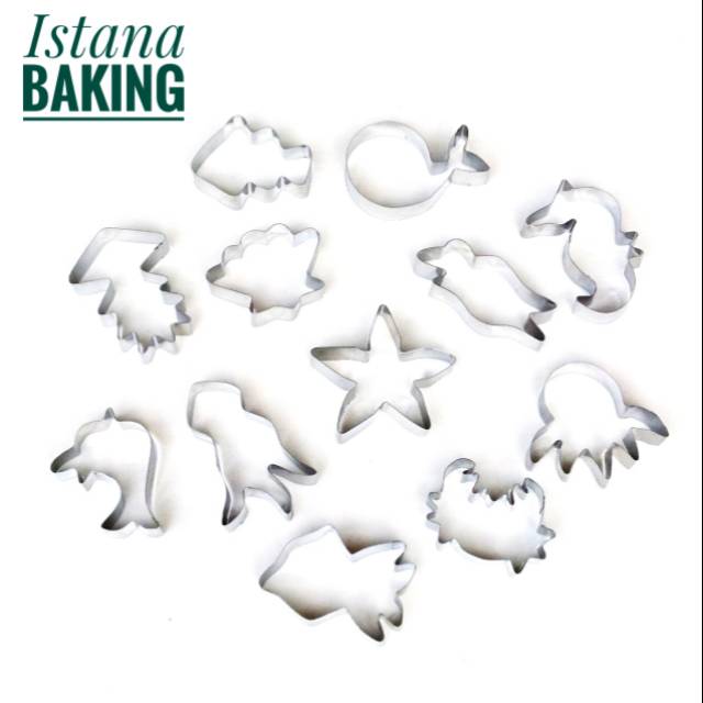 New Ready Cookies Cutter Hewan Laut Sea World Stainless