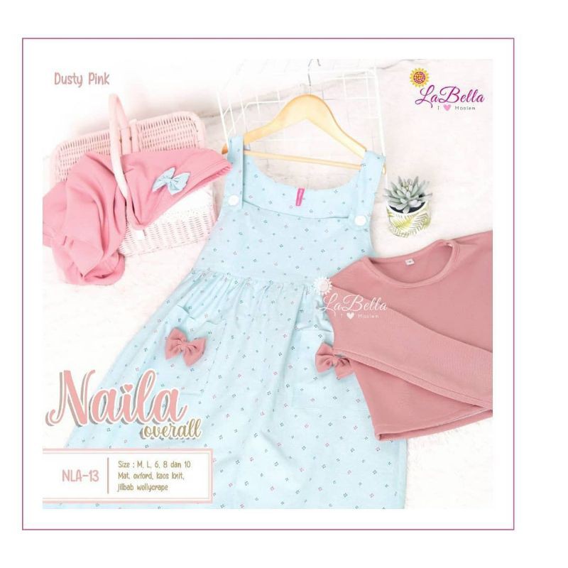 Setelan Rok Overall Anak Naila [Makassar]