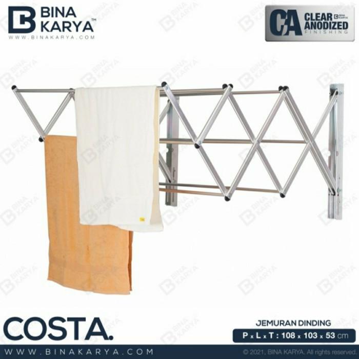 Hanging | Jemuran Dinding Aluminium Costa Bina Karya Tembok Jemuran Baju