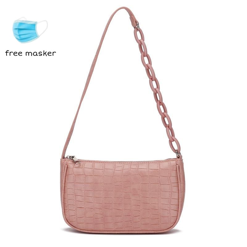 TAS BAHU WANITA Z4R4 CROCO SELLICA MEDIUM IMPORT (6 WARNA)#001