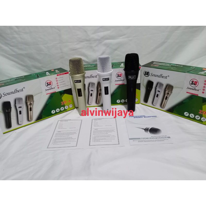 mic kabel microphone soundbest ZR-6.original