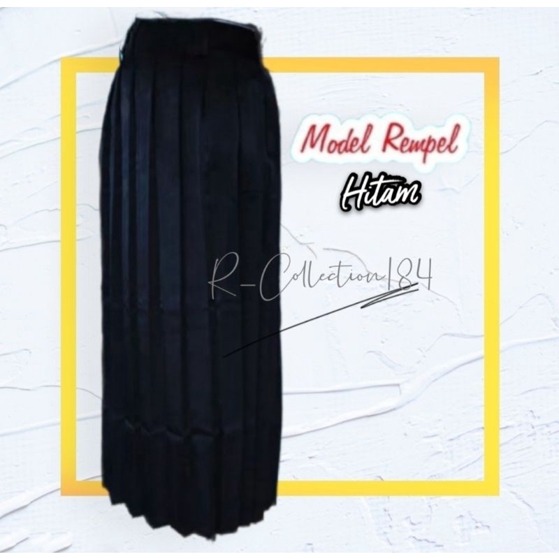 Rok REMPEL Sekolah Kerja Putih Hitam Abu SMA Biru SMP Merah SD Coklat Pramuka