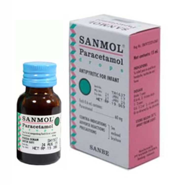 Sanmol Drop Sirup 15ml - Obat Penurun Panas Anak
