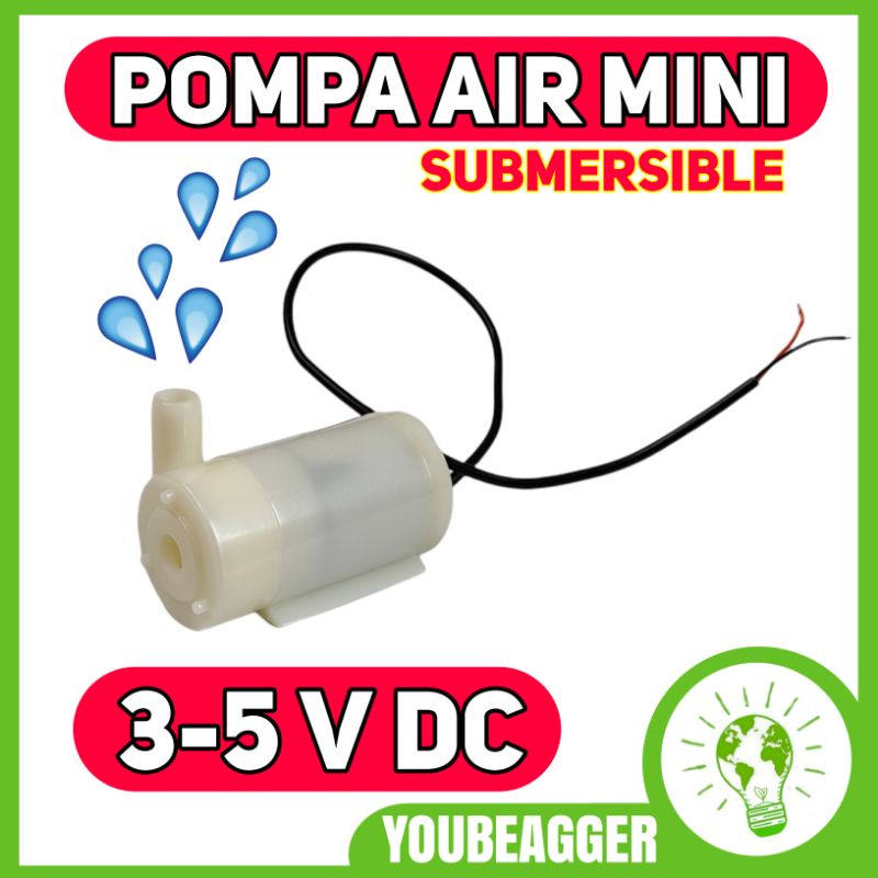 Pompa air mini SUBMERSIBLE DC 3-5V