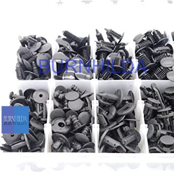 Baut Rivet Mobil Universal Car Push Pin Fasteners 350PCS Car Retainer Clips &amp; Fastener Remover - 18 Most Popular Sizes &amp; Applications Auto Push Pin Rivets Set -Door Trim Panel Clips for Toyota, Honda, Nissan,Bonus Fastener Remover mobil burnhilda