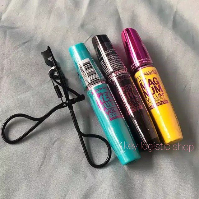 Paket Hemat Maskara Maybelline Dan Penjepit Bulu Mata