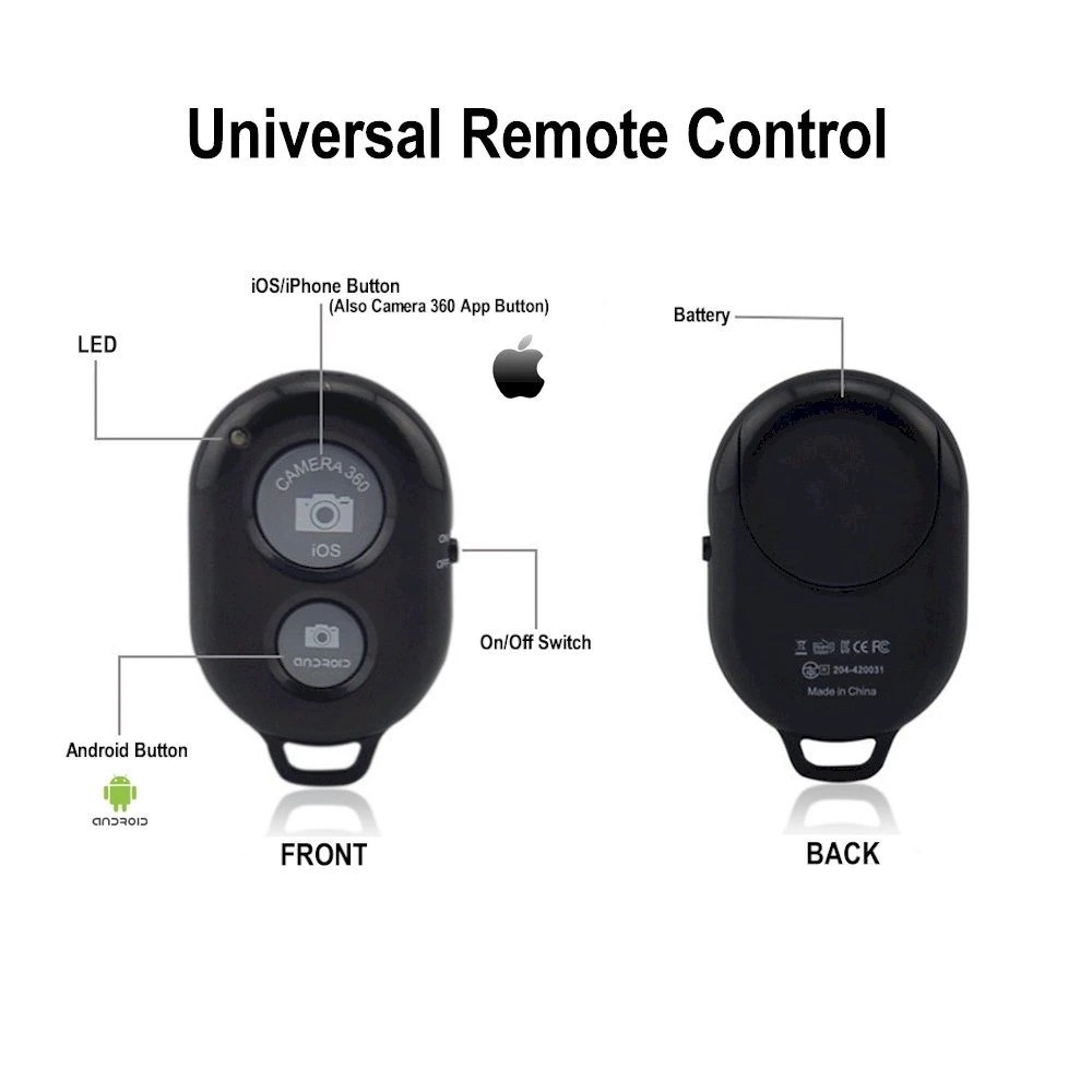 Tomsis BLUETOOTH REMOTE SHUTTER Camera SMARTPHONE ANDROID Ios Iphone