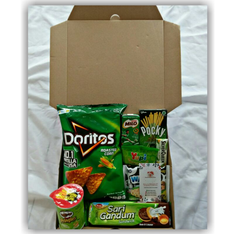 

[TERMURAH] HAMPERS SNACK BOX PREMIUM GREEN EDITION
