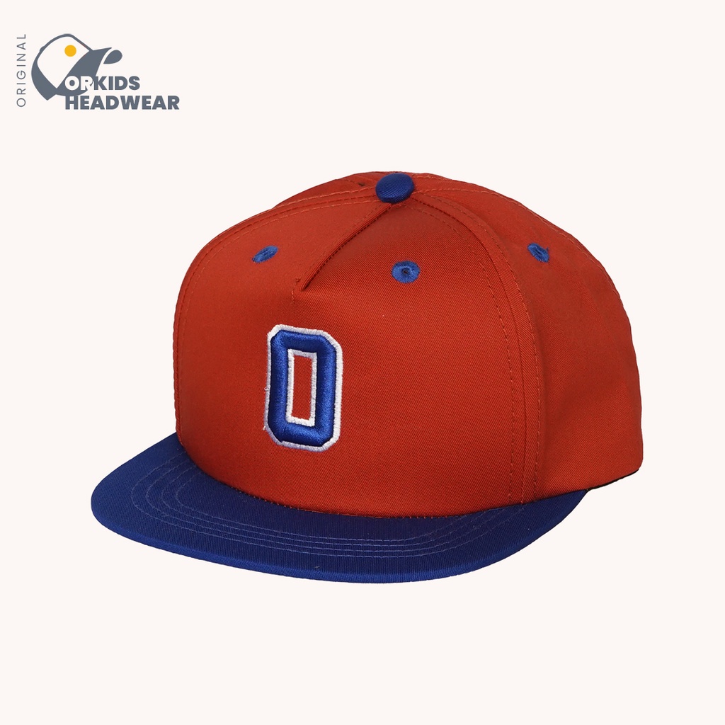 ORK689 Topi Anak Laki laki  Snapback Baseball Olet Red Brick-3