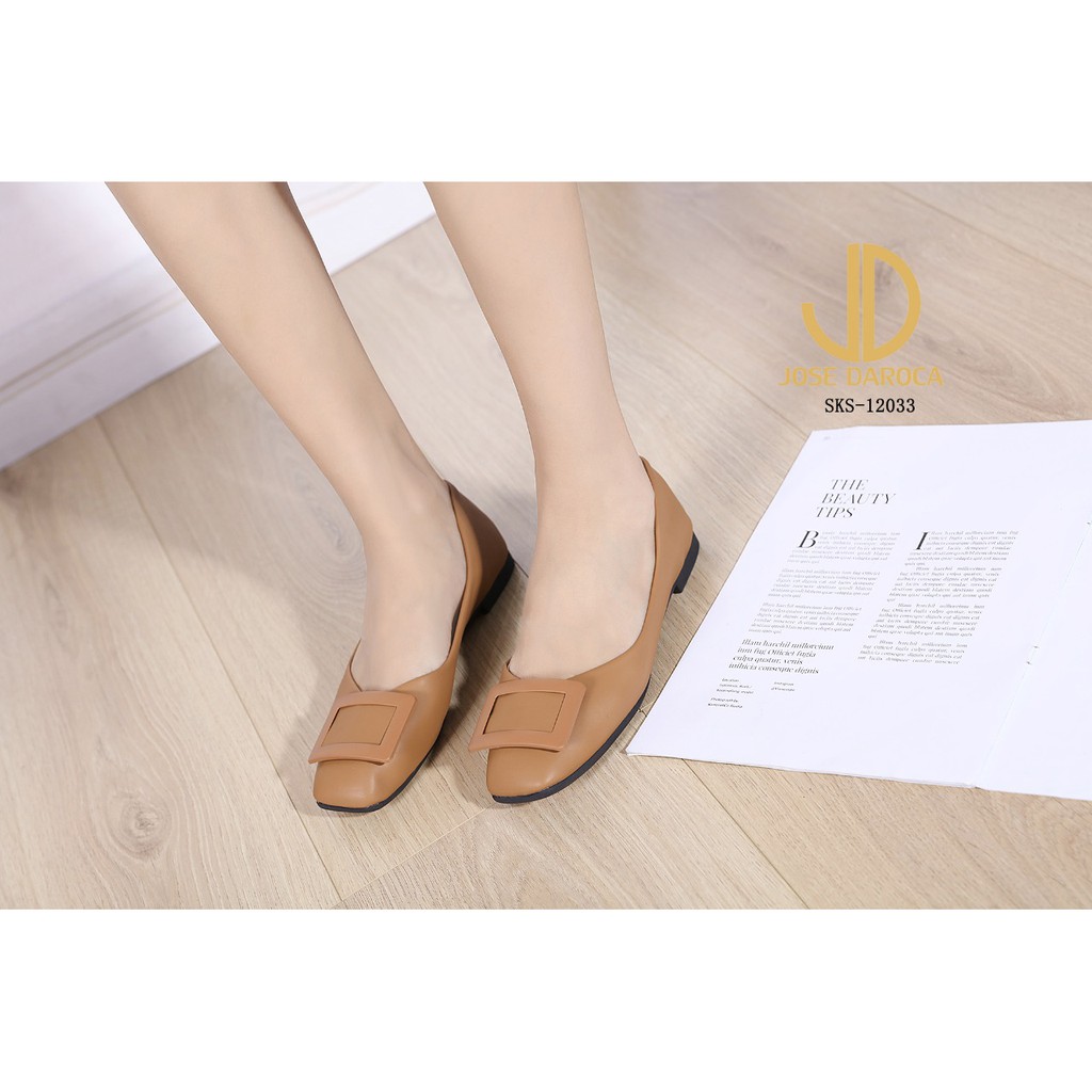 JOSE DAROCA Sepatu Flat Shoes Kulit Halus # SKS-12033 # ORIGINAL