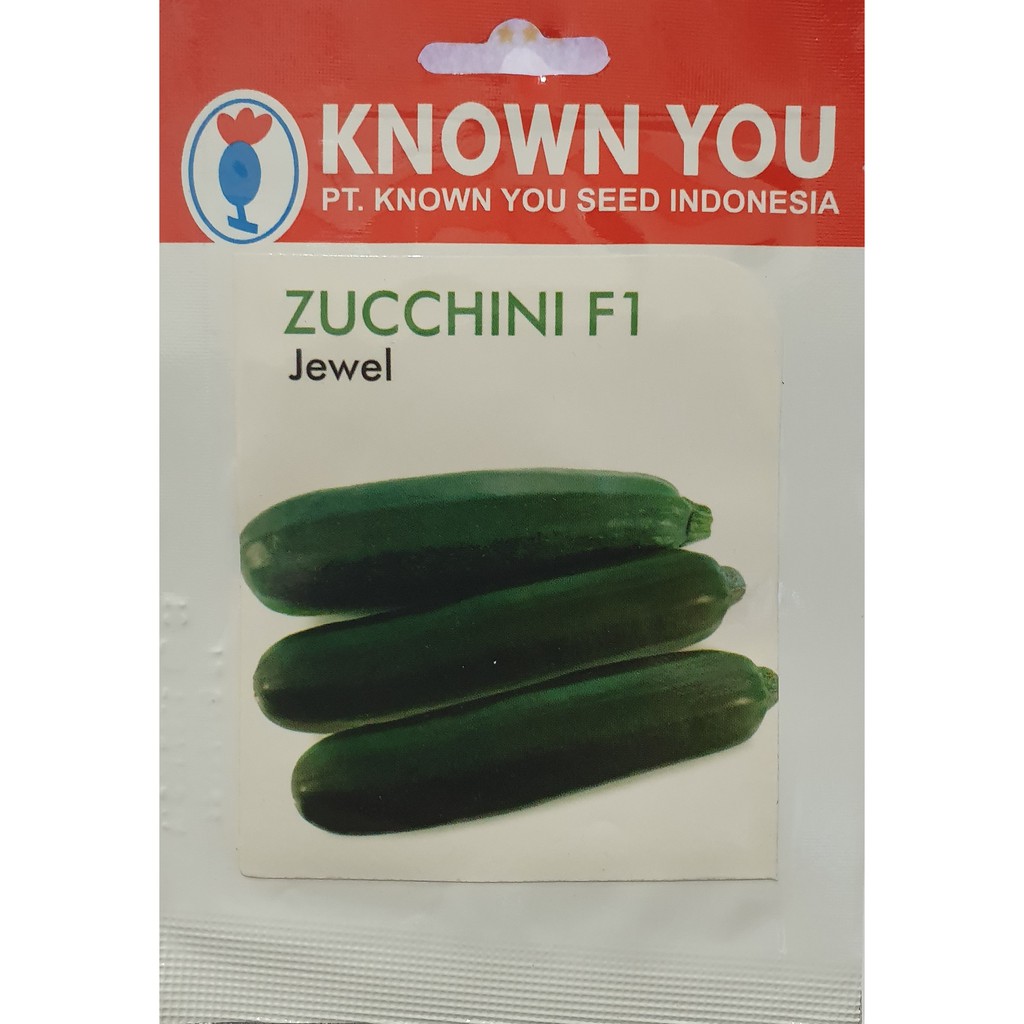 ZUCCHINI JEWEL 10 BIJI PACK KECIL benih timun zuchini zukini sukini hijau F1 unggul known you seed