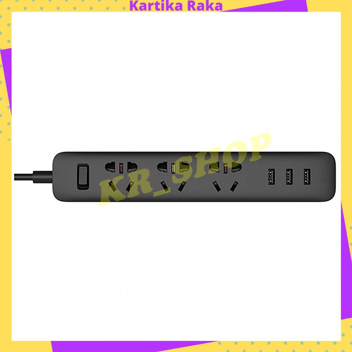 KR Smart Power Strip 3 Plug dengan 3 USB Port 2A