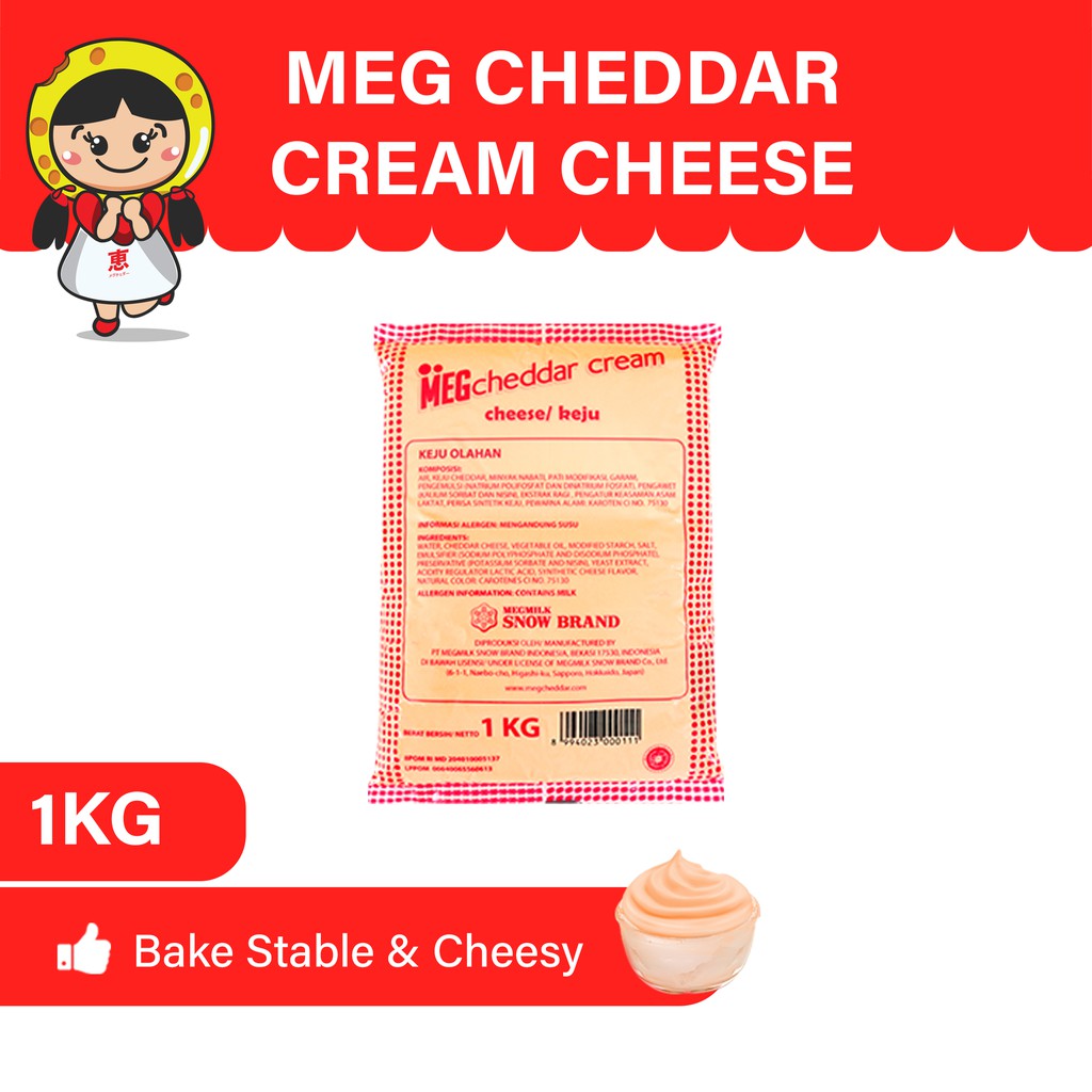 

MEG Cheddar Cream Keju 1 Kg