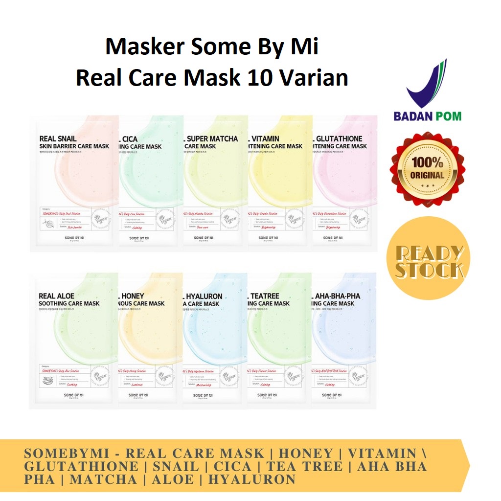 Some By Mi Real Care Mask 20 gram BPOM Masker Somebymi Real Care 20 gram