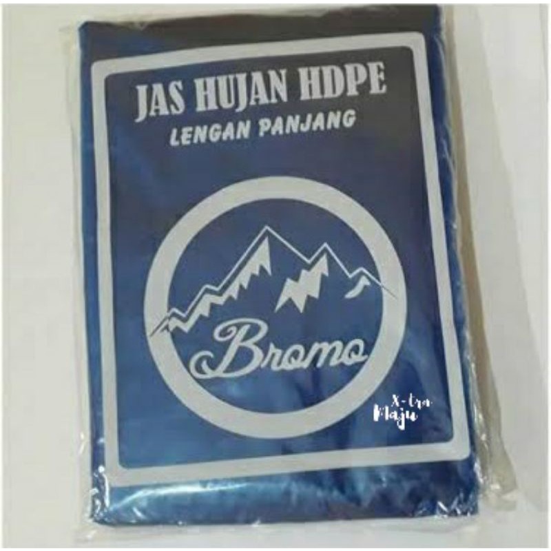 jas hujan plastik ponco plastik poncho lengan panjang - HDPE PREMIUM