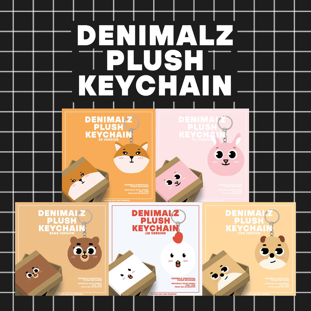 [READY STOCK] DAY6 Denimalz unofficial plush keychain