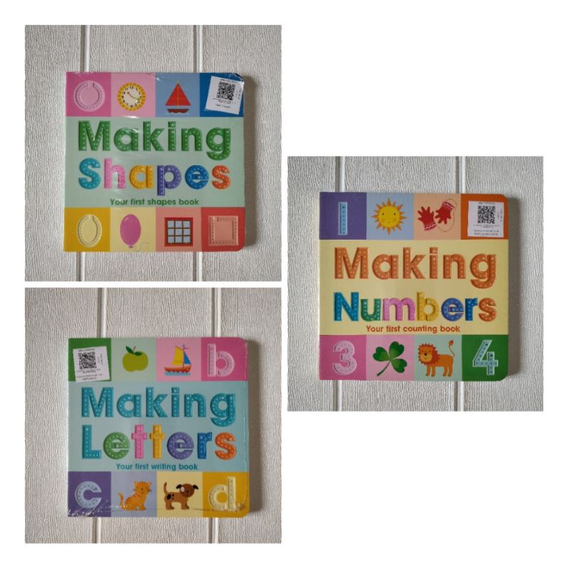 MAKING NUMBERS/ MAKING SHAPES/ MAKING LETTER/ BUKU BBW/BBW BOOKS/TRACING BOOKS