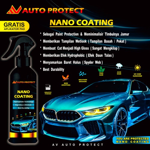 PENGKILAP BODY MOBIL MOTOR EFEK DAUN TALAS / NANO COATING DAYA TAHAN TINGGI