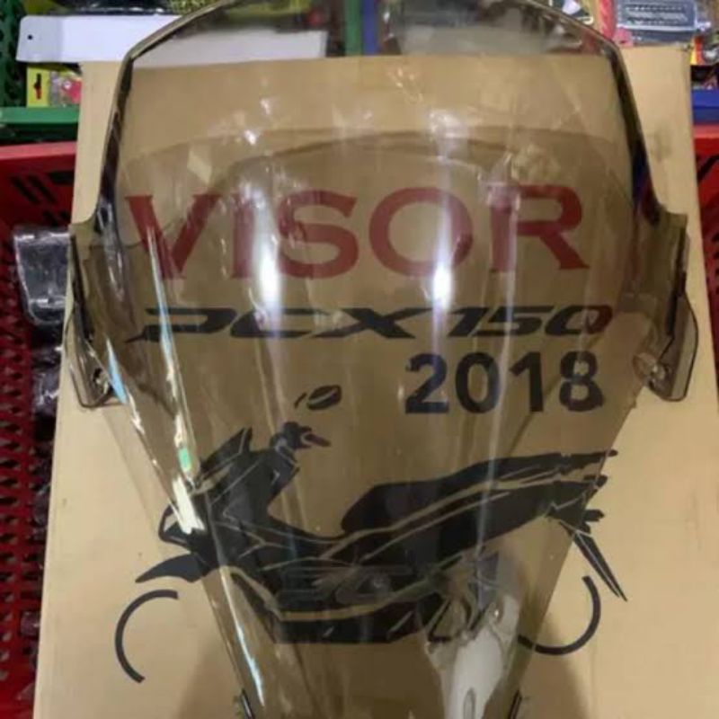 Jual VISOR PCX LOKAL 150CC warna Clear dan smoke MERK FOKUS | Shopee