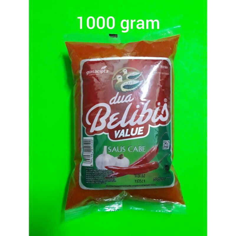 

Saus Cabe / sambal Dua Belibis Value 1000 gram