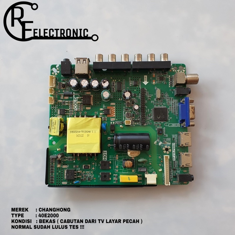 MB MOBO MAINBOARD MESIN TV LED CHANGHONG 40E2000