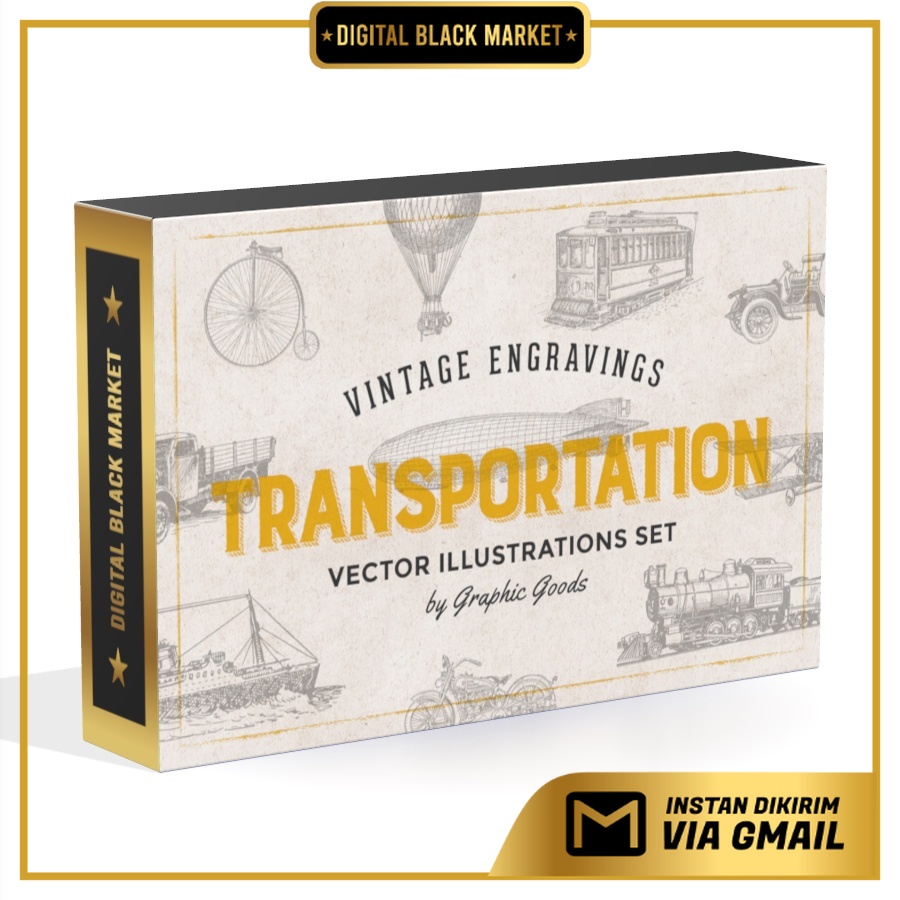 Vintage Transport Engravings - Vector Designs