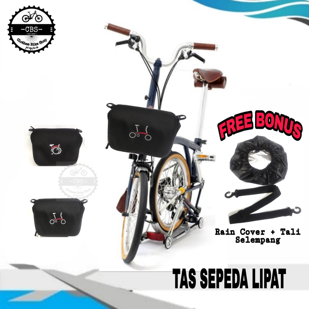 Tas sepeda lipat Tas front block folding bag