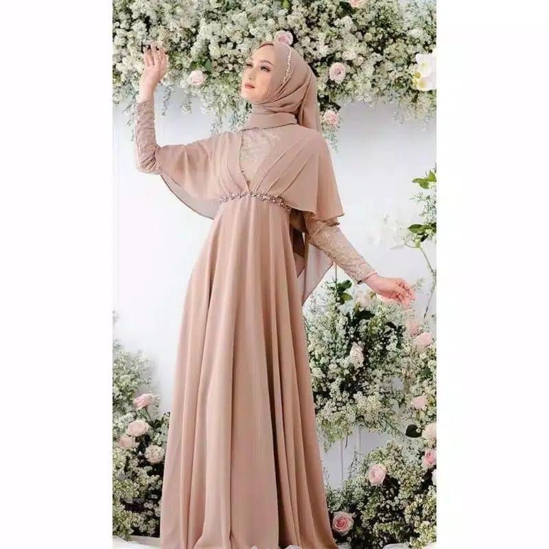 HASNA DRESS // GAUN PESTA - BAJU PESTA - GAMIS - DRESS - LONG DRESS - GAUN MEWAH - GAUN MURAH - BAJU GAMIS