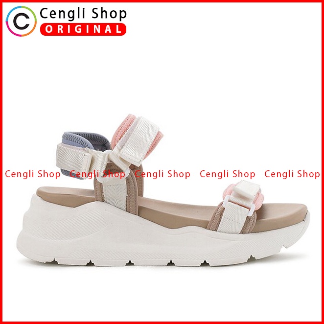 SANDAL WEDGES WANITA HUSH PUPPIES ORIGINAL SLINGBACK CASUAL WHITE HW62