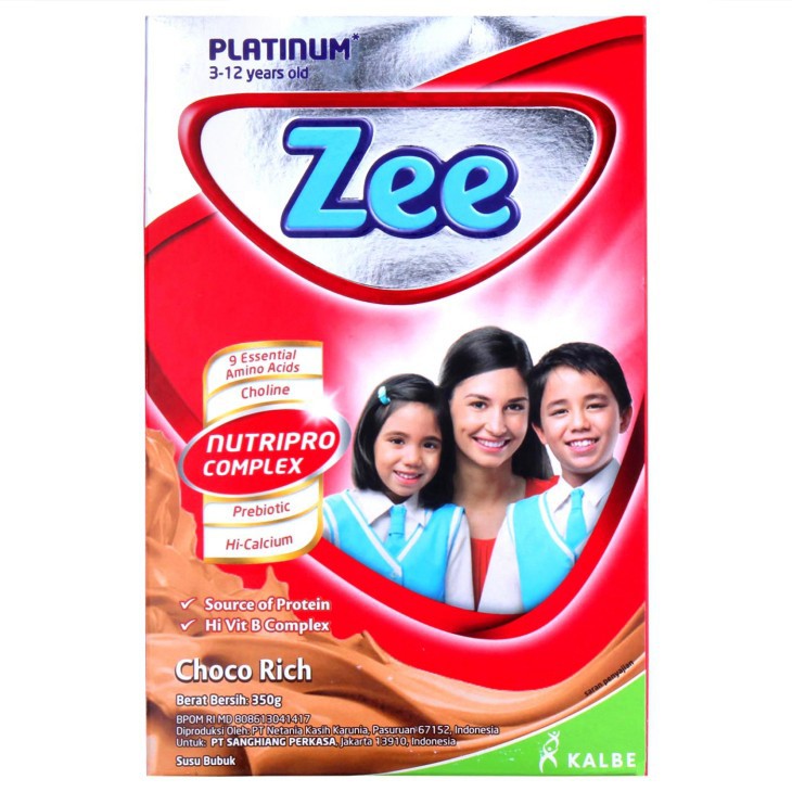 

Zee platinum 350gr rasa choco rich