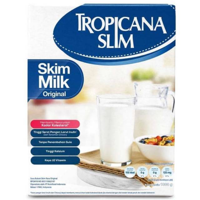 

TROPICANA SLIM SKIM MILK FIBER PLAIN/ORIGINAL 1000gr